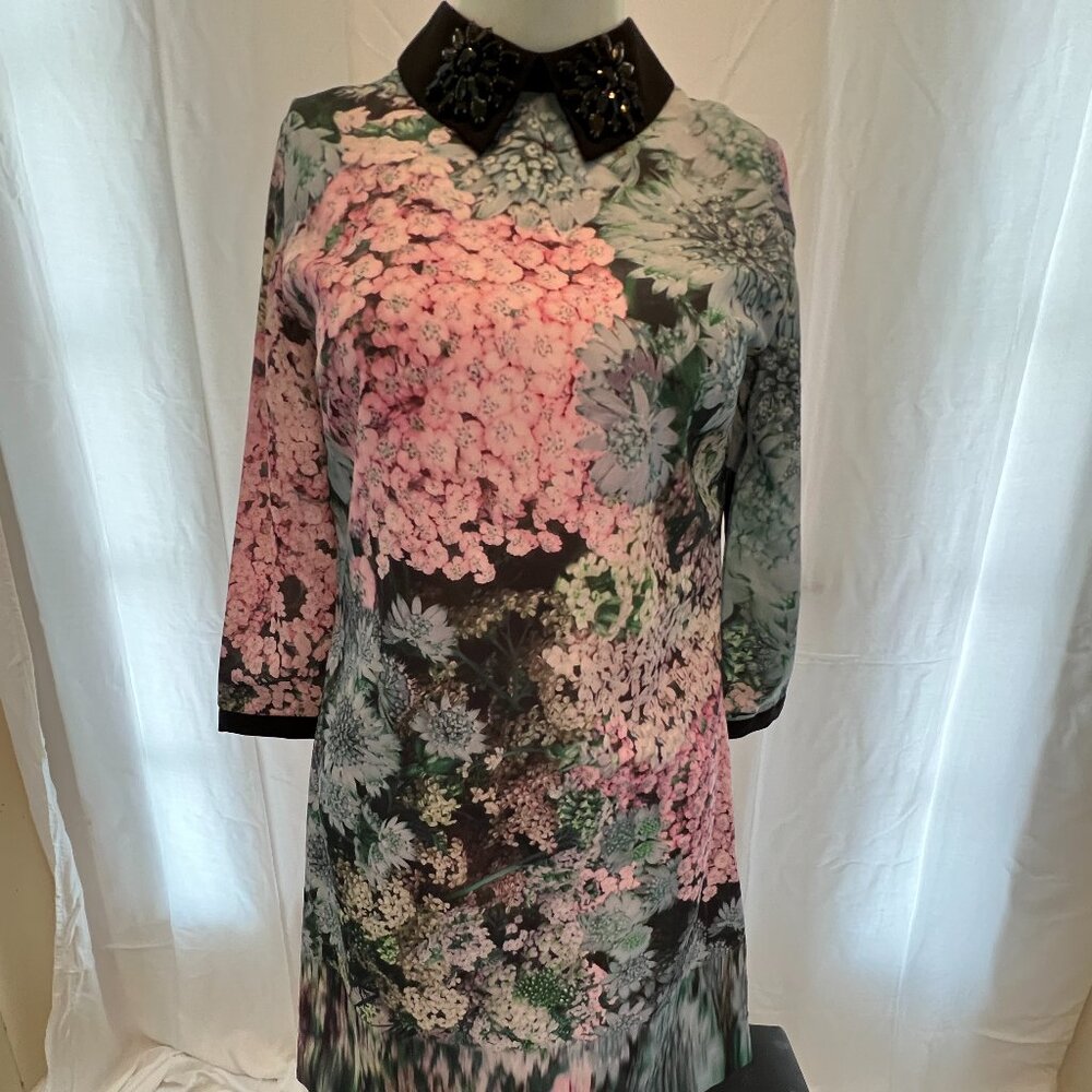 Ted Baker Pull on Dress Size 0 3/4 sleeves